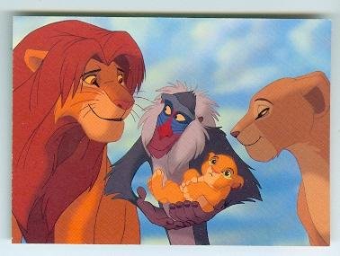 378x285 Simba Nala Trading Card Lion King 1994 Skybox - Simba And Nala Painting