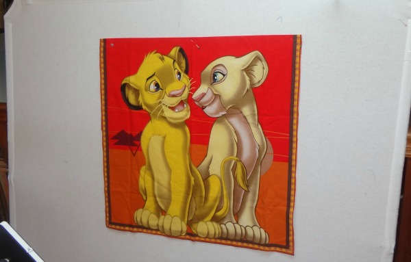 600x383 Nala And Simba Panel Quilt Part One Quilting Sewing Creating - Simba And Nala Painting
