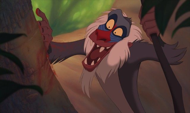 640x380 Rafiki Drawing Simba Representations Baby Simba Shadow Puppet - Simba Painting Rafiki