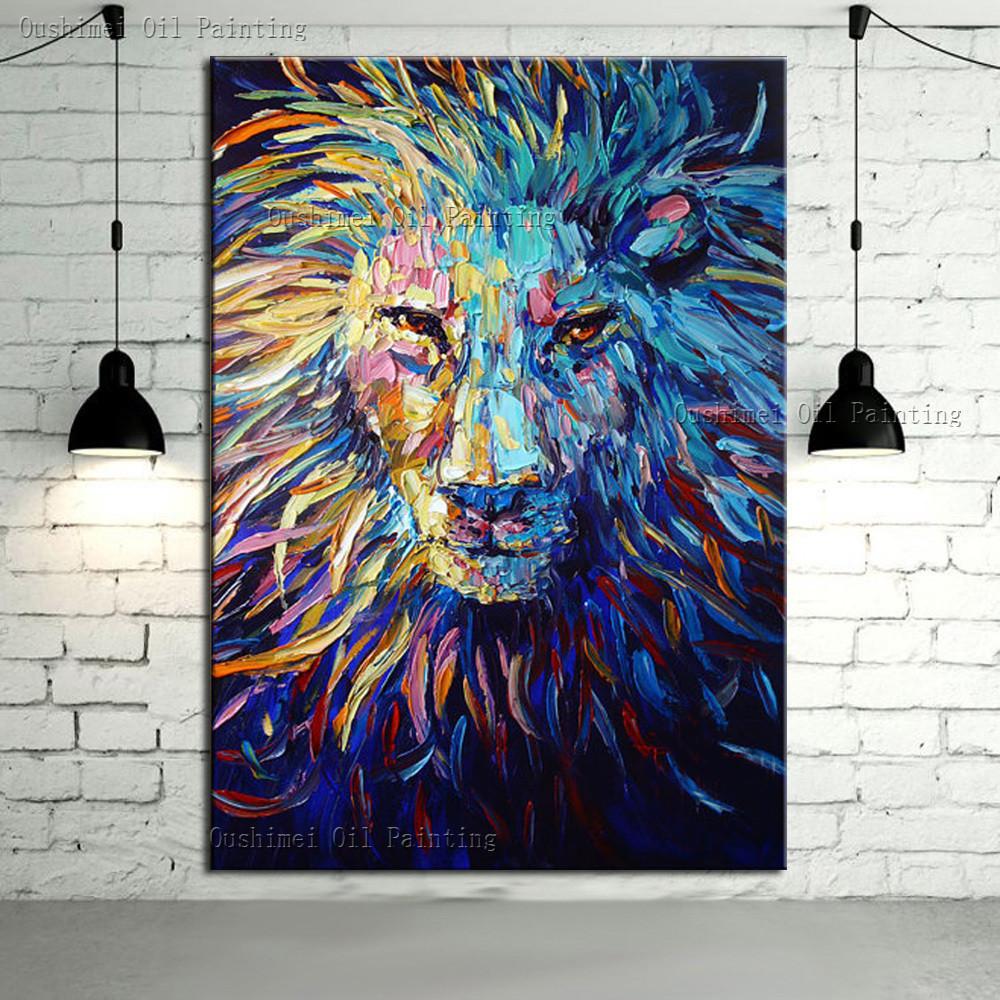 1000x1000 Great Simba Rainbow Canvas Wall Art Octotreasure - Simba Wall Painting