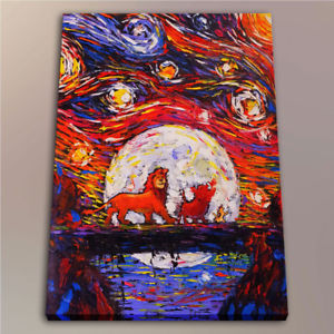 300x300 Hd Home Wall Decor Art Painting Lion King Simba On Canvas Print - Simba Wall Painting