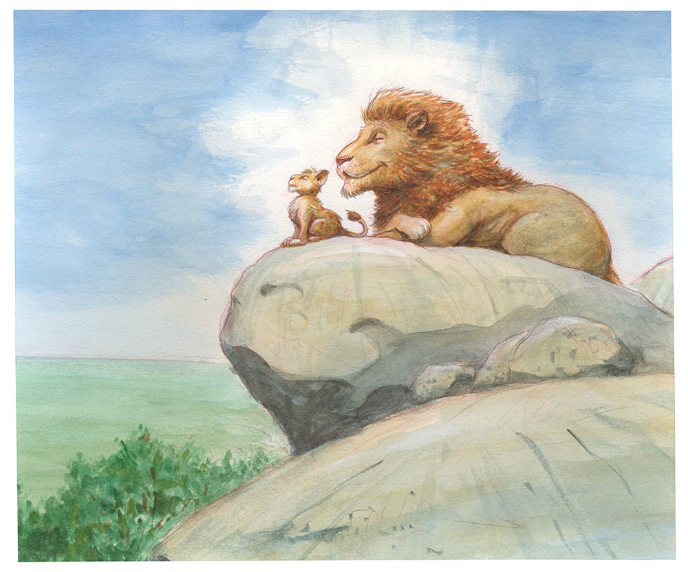 1000x831 Image - Simba Wall Painting