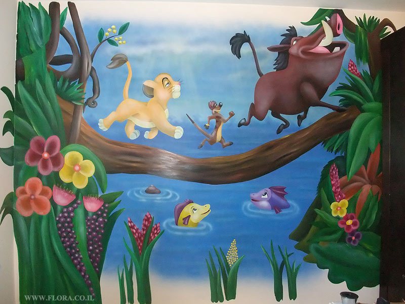 800x600 Baby Simba Painting 4k Pictures 4k Pictures [Full Hq Wallpaper] - Simba Wall Painting