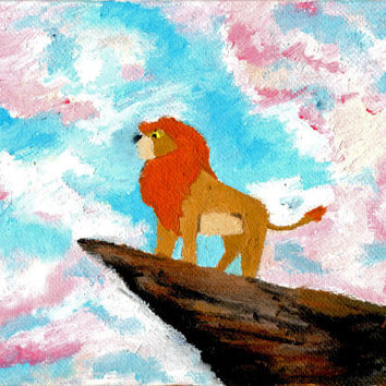 354x354 Best Disney Canvas Art Products On Wanelo - Simba Wall Painting