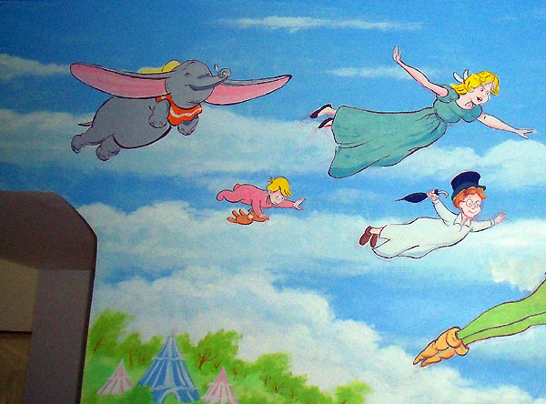 600x444 Childrens Murals London, Wall Paintings For Childrens Bedrooms - Simba Wall Painting