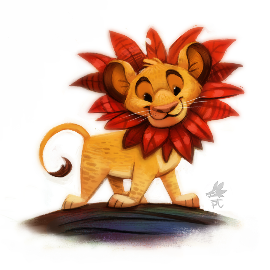 900x901 Daily Paint - Simba Wall Painting