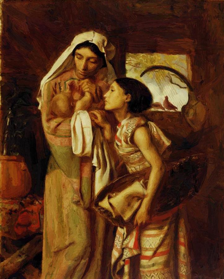 723x900 The Mother Of Moses Painting By Solomon Simeon - Simeon Painting