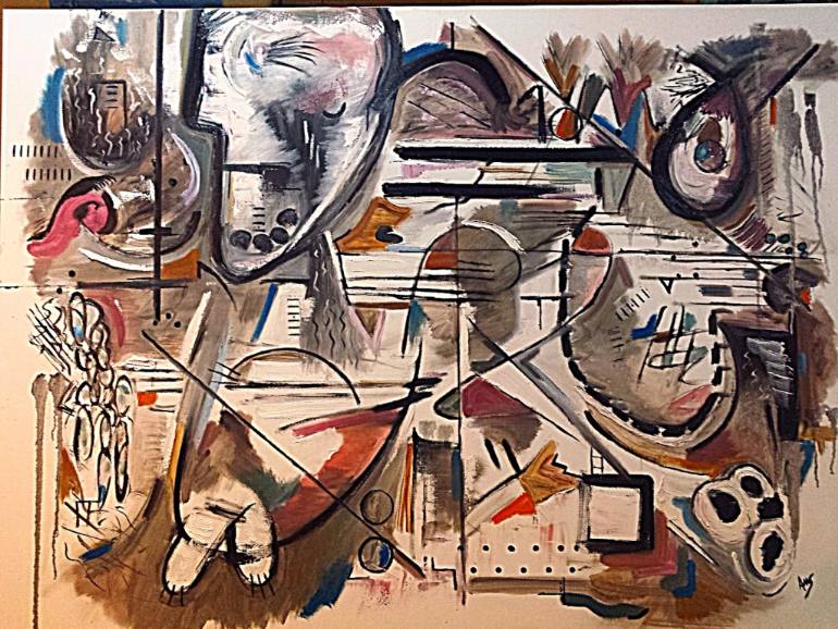 770x578 Saatchi Art Let's Play Painting By Andrew Simmons - Simmons Painting