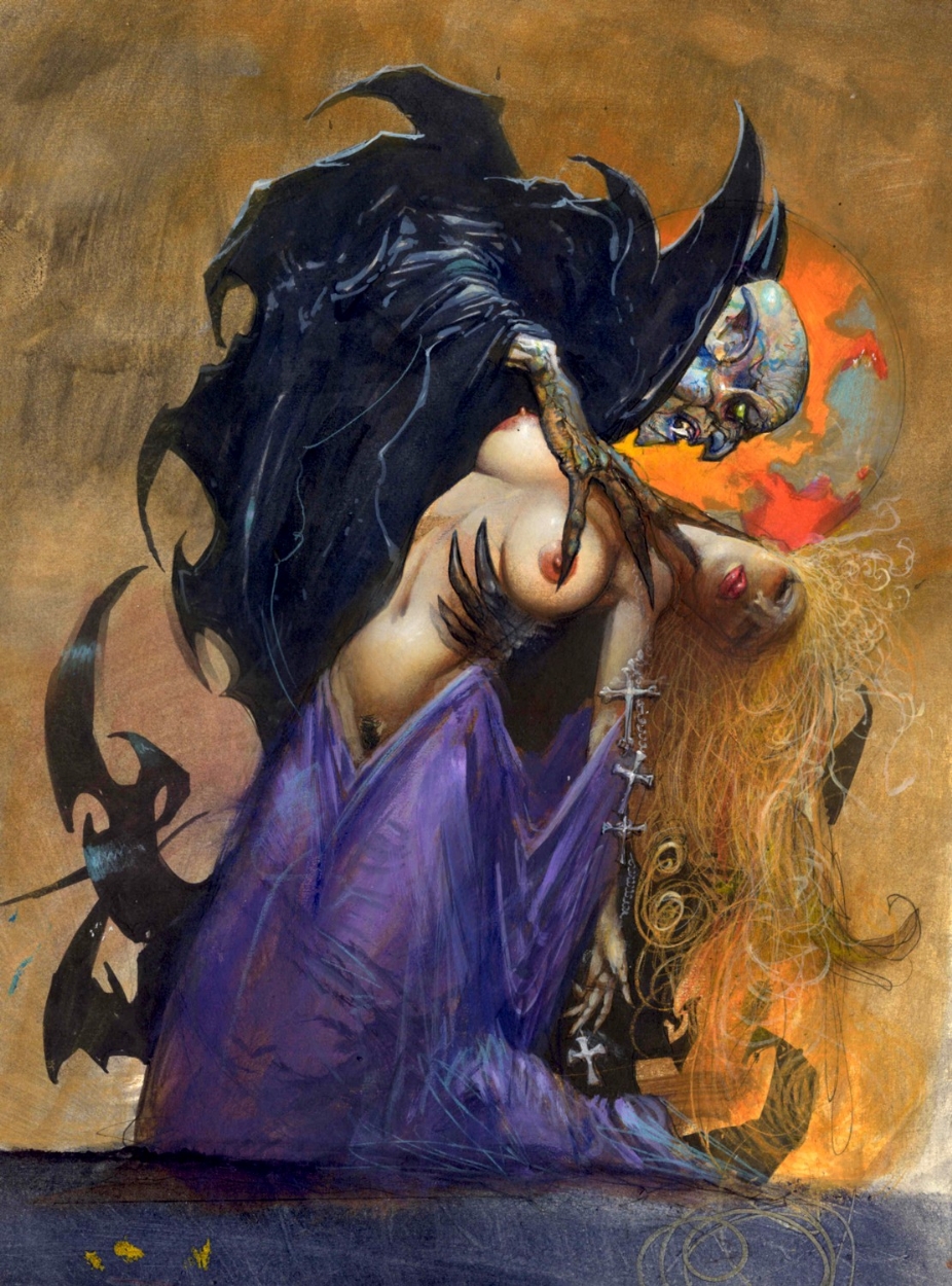 926x1250 Metal On Metal Simon Bisley - Simon Bisley Painting