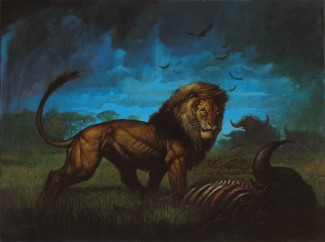 325x242 Simon Bisley Original Comic Art - Simon Bisley Painting