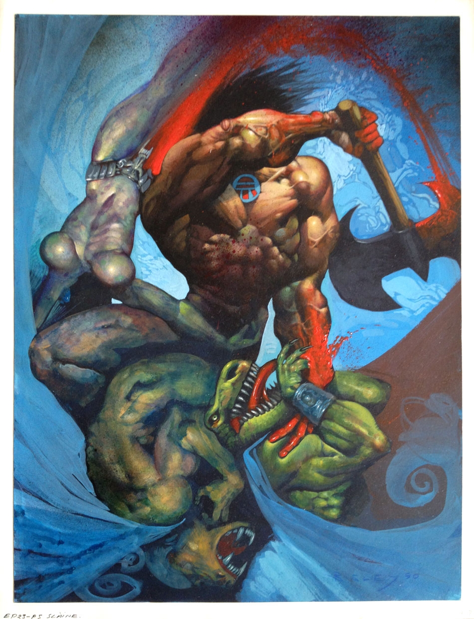 950x1242 Painting Slaine The Art Of Simon Bisley - Simon Bisley Painting