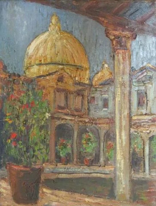 545x720 Oil On Canvass Painting By Simon Kramer Vanbibber Antiques - Simon Painting