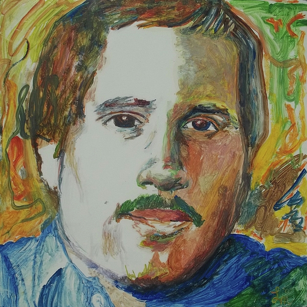 600x600 Paul Simon Painting By Lee Madrid - Simon Painting