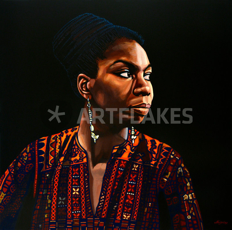 806x800 Nina Simone Painting Painting Art Prints And Posters By Paul - Simone Painting