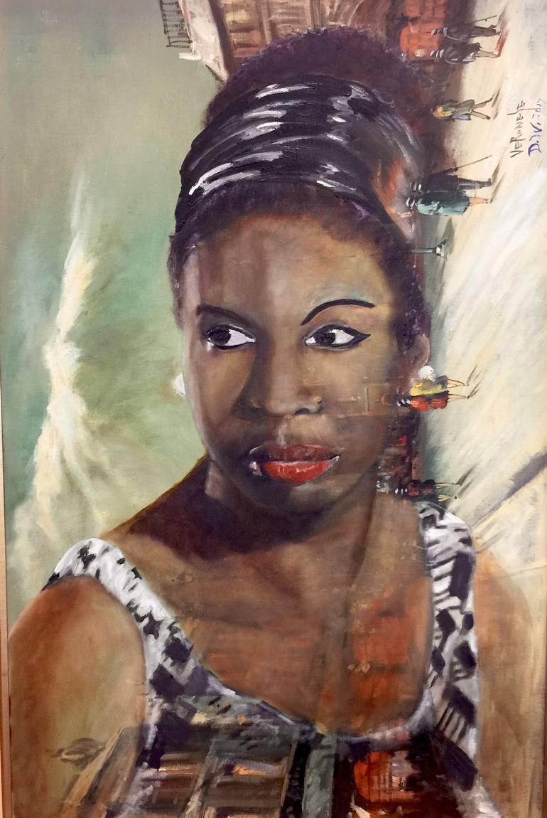 770x1150 Saatchi Art Nina Simone Painting By Deedeeart Williams - Simone Painting