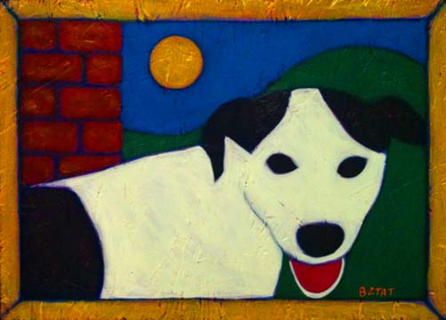 502x360 Dog Painting - Simple Animal Painting