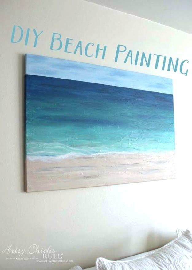 625x877 Decoration Diy Wall Art Painting - Simple Beach Painting