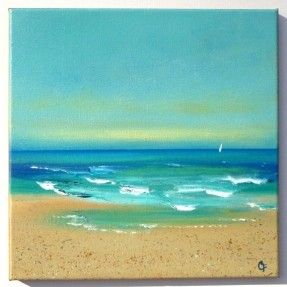 287x287 Simple Beach Paintings - Simple Beach Painting