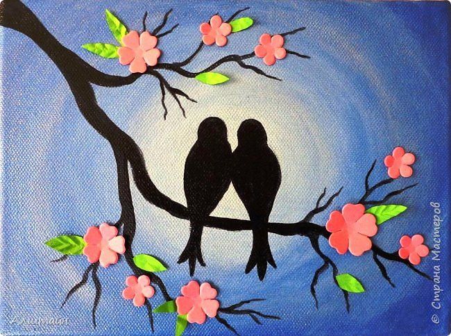 650x484 How To Paintbirds On The Branch Simple Craft Ideas - Simple Bird Painting