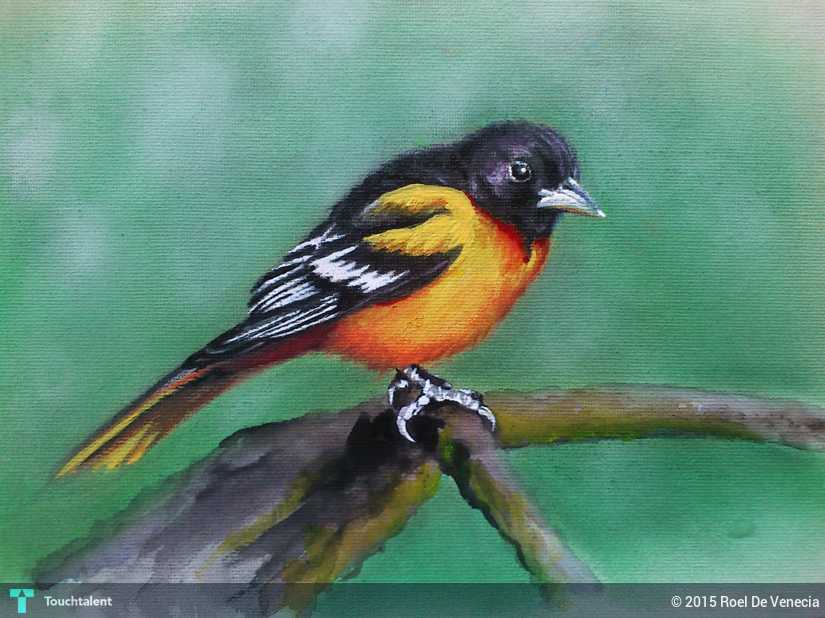 825x618 Simple Bird Touchtalent - Simple Bird Painting