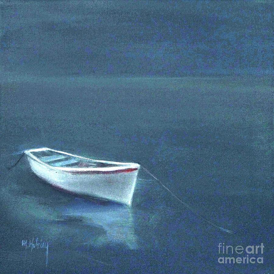 900x900 Simple Serenity - Simple Boat Painting