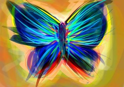 250x177 Easy Butterfly Paintings - Simple Butterfly Painting
