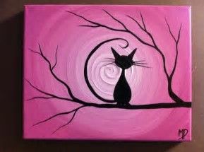 289x215 Image Result For Simple Cat Paintings With Acrylic Painting - Simple Cat Painting