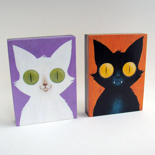 500x500 Blacklilypie September 2009 - Simple Cat Painting