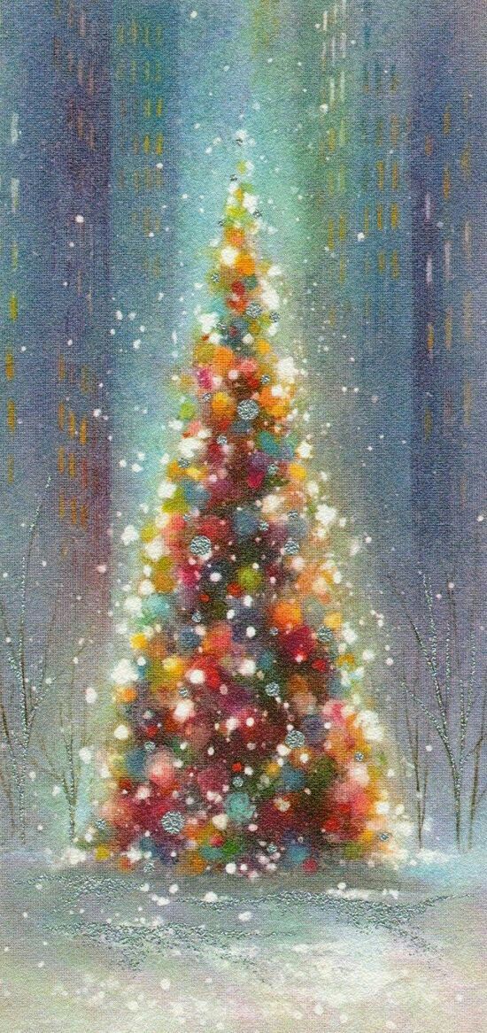 550x1167 Paint By A Ford Simple Watercolor - Simple Christmas Tree Painting