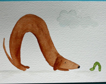 340x270 Dog Cat Paintings Etsy - Simple Dog Painting