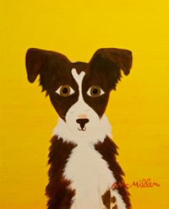 247x305 Home Page Folk Dog Art - Simple Dog Painting