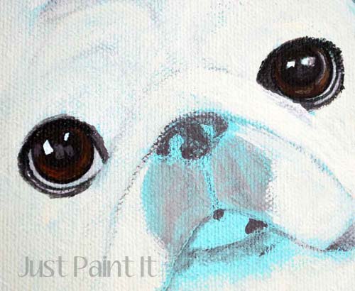 500x410 How To Paint Dog Eyes - Simple Dog Painting
