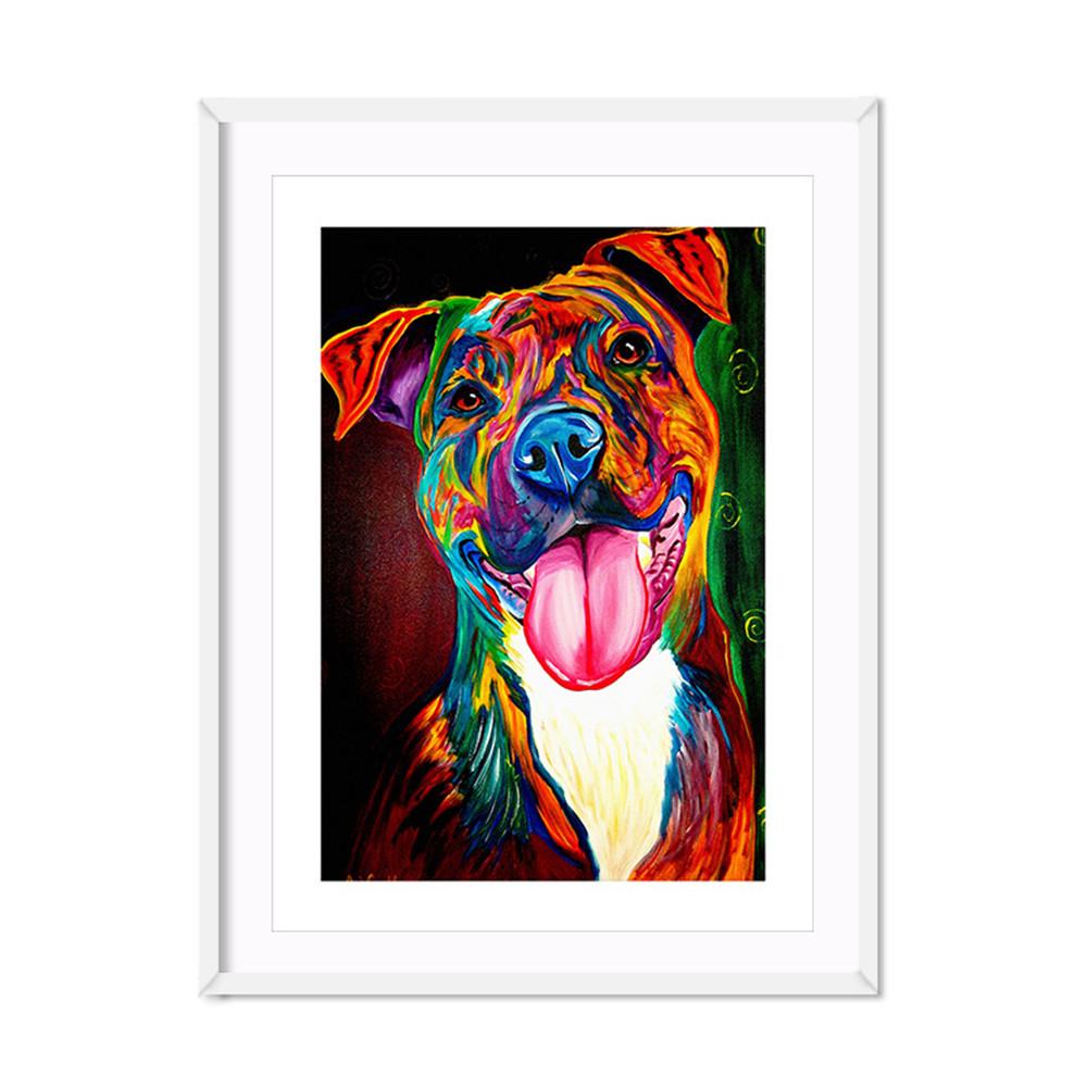1000x1000 2018 Modern Simple Huge Wall Art Oil Painting On Canvas Colorful - Simple Dog Painting