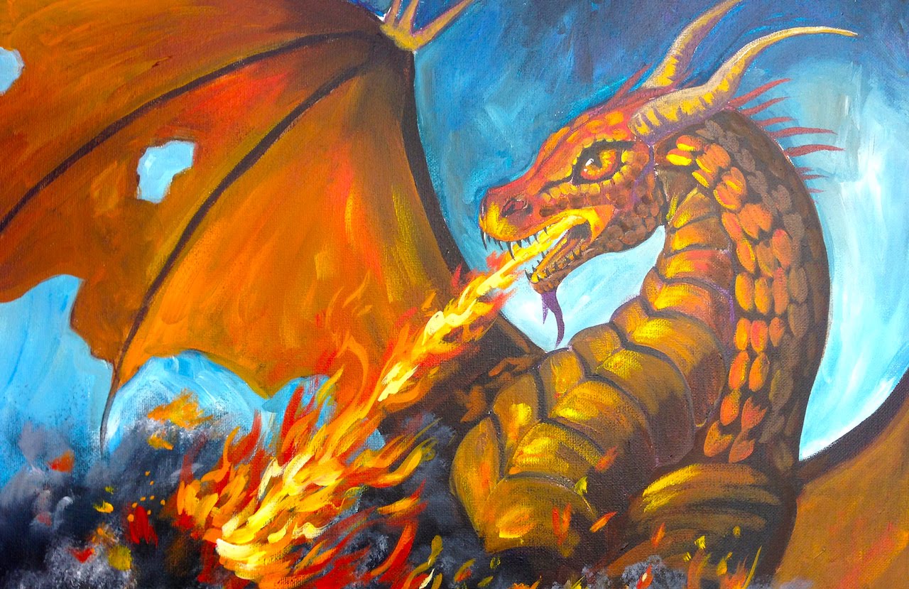 Simple Dragon Painting at Explore collection of