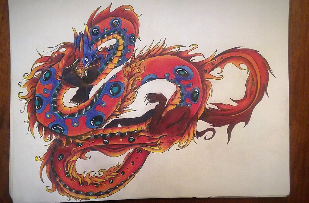 1024x673 The Not So Simple Dragon By Silvra19 - Simple Dragon Painting