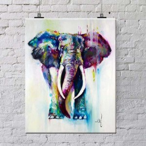 300x300 Paintings - Simple Elephant Painting