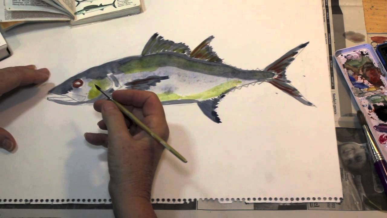 1280x720 How To Paint A Fish The Easy Way - Simple Fish Painting