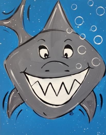 412x522 Pin By Ansie Sevenster On Art Classes Rock - Simple Fish Painting