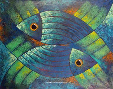 385x306 Resultado De Imagen De Pinturas Peces Products I Love - Simple Fish Painting