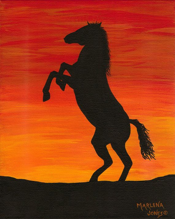 570x714 Horse - Simple Horse Painting