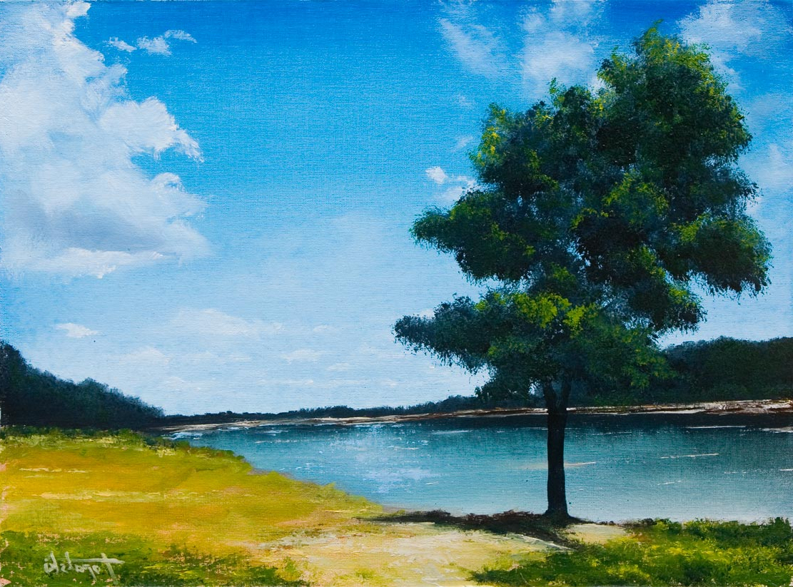 Simple Landscape Painting at PaintingValley.com | Explore collection of