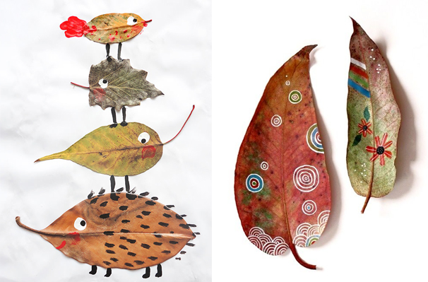 Simple Leaf Painting