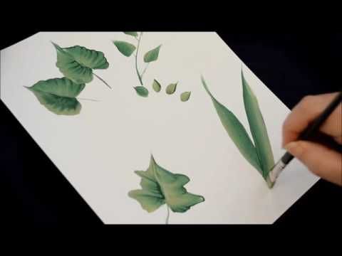 480x360 How To Paint Leaves Painted Leaves, Flower Patch - Simple Leaf Painting
