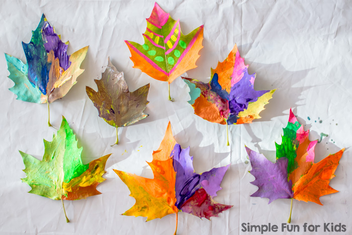 700x467 Painting Leaves - Simple Leaf Painting