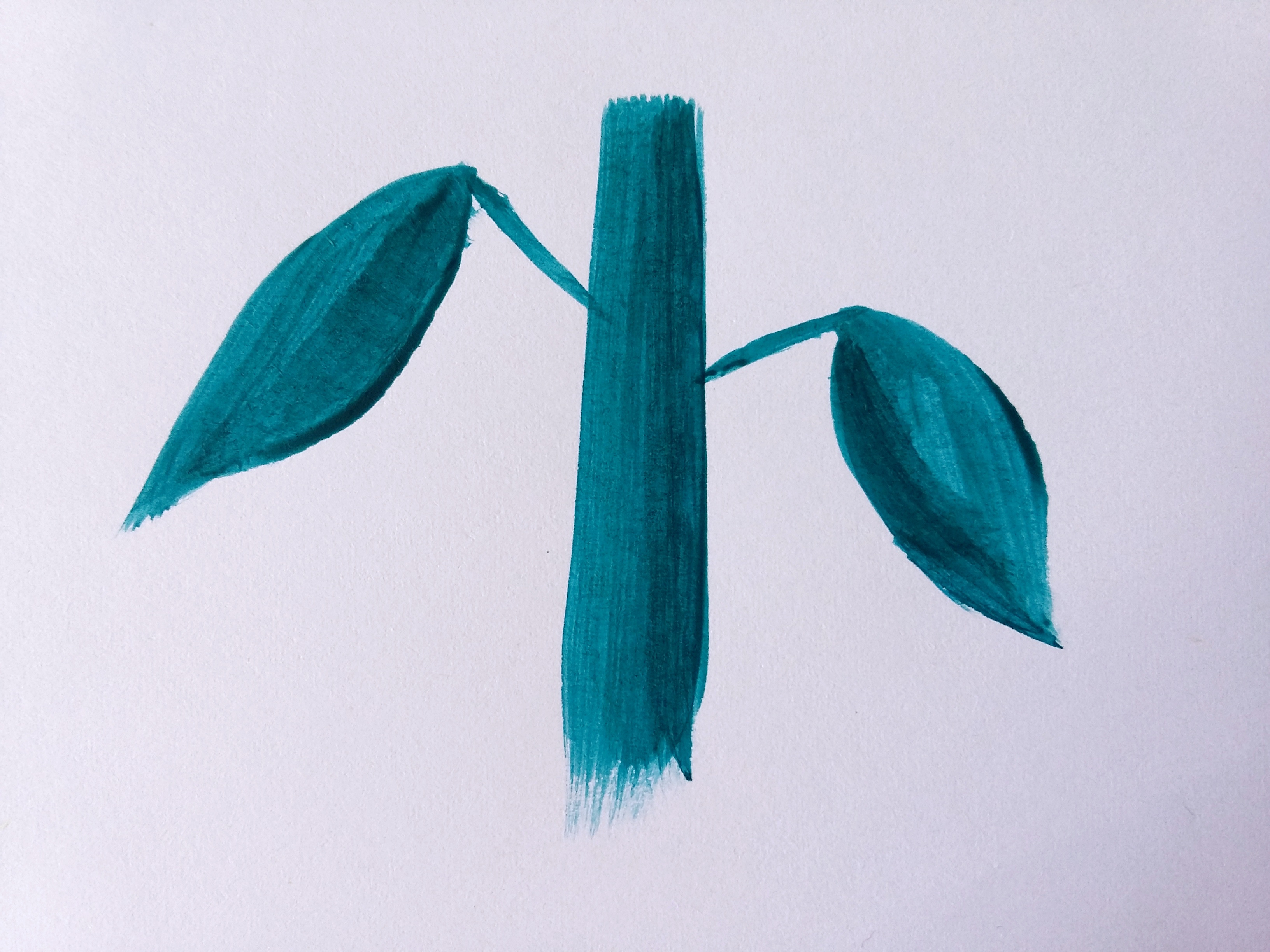 3264x2448 How To Paint Simple Leaves With Acrylic Paint - Simple Leaf Painting