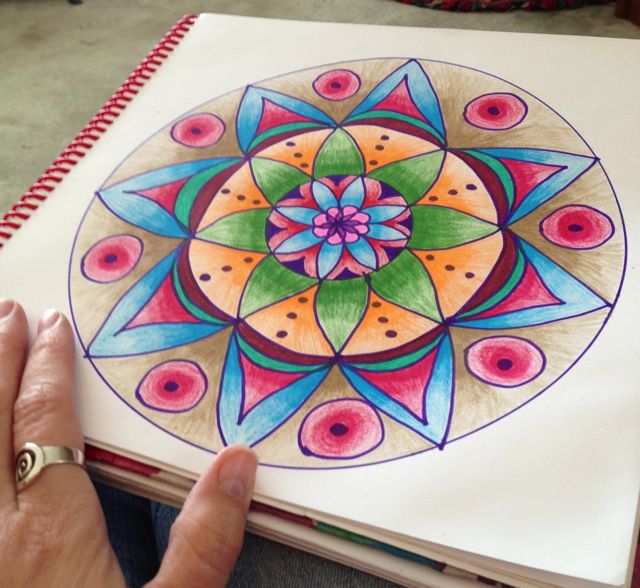 640x588 On Making Mandalas - Simple Mandala Painting