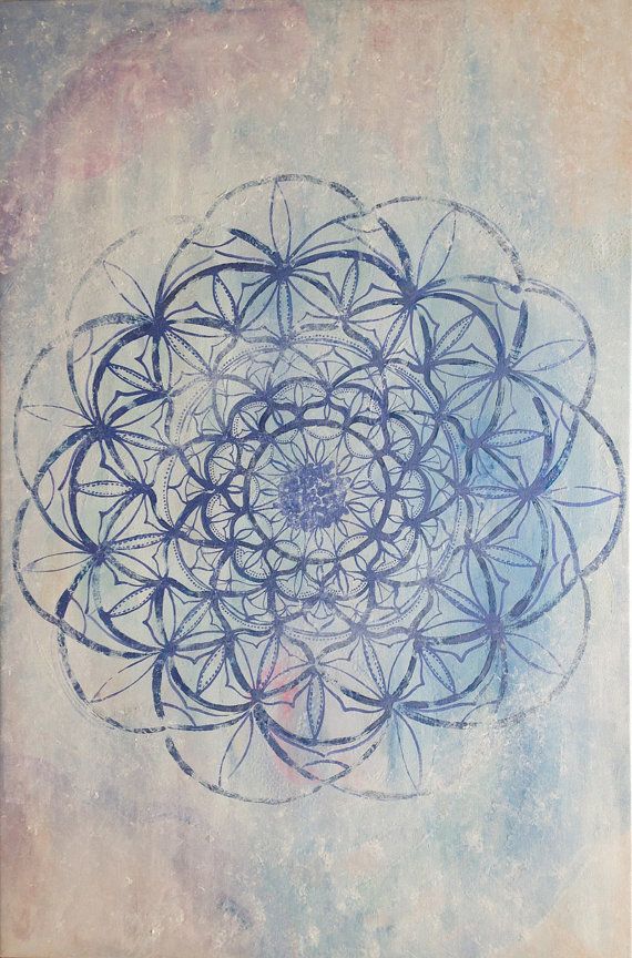 570x864 Simple Mandala Painting, Mandala Art Mandalas Gussiochiart - Simple Mandala Painting