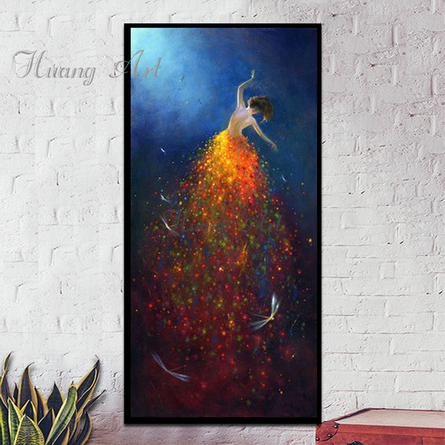 640x640 Hand Painted Oil Painting Deep Sea Mermaid Abstract Painting - Simple Mermaid Painting