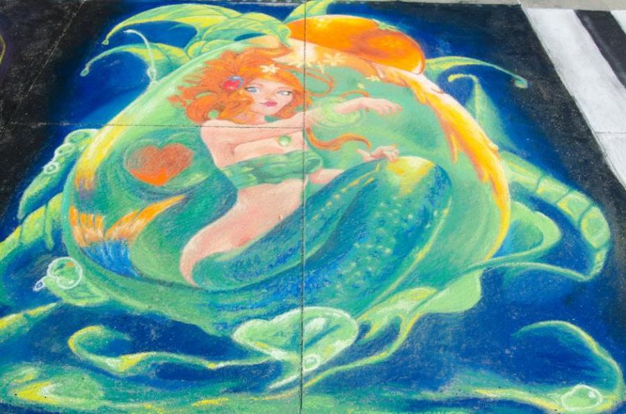 900x596 Mermaid. Fairy Tale Characters. Drawings. Pictures. Drawings Ideas - Simple Mermaid Painting