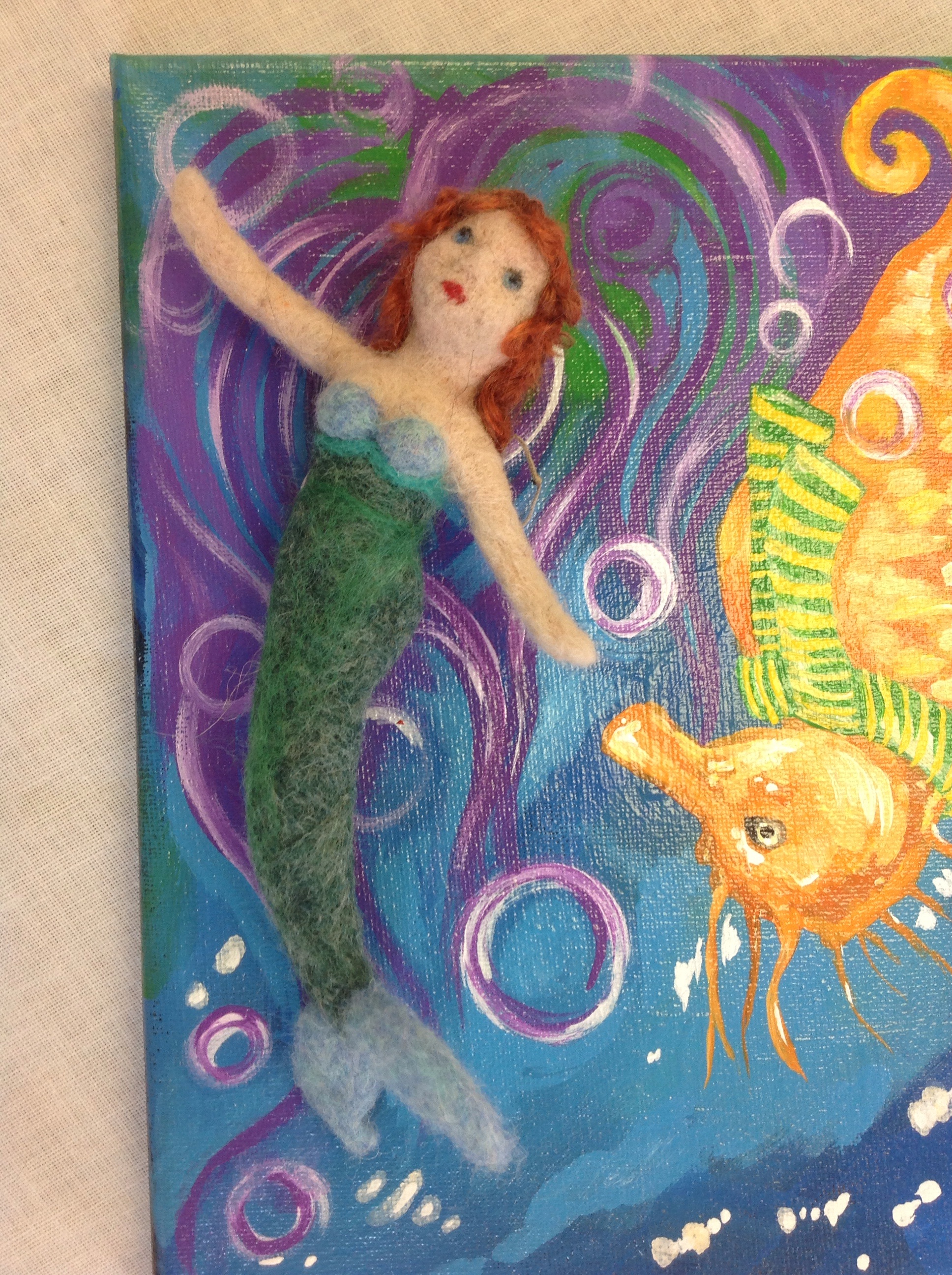 1936x2592 Wine Glass Painting The Golden Button - Simple Mermaid Painting